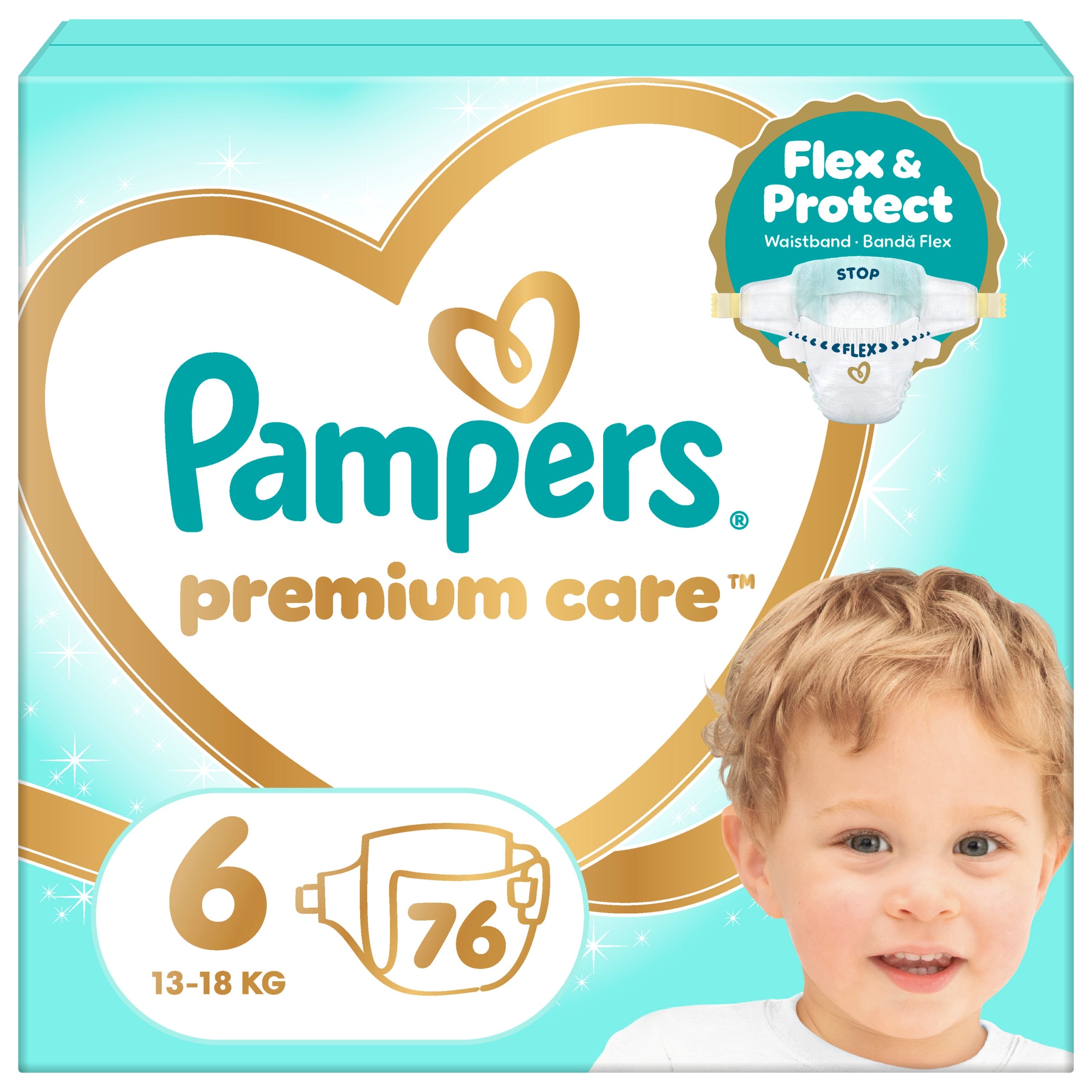 Pampers Premium Care size 6, 3x 76 pcs, 13-18 kg Diapers Manufacturer code 8006530260176