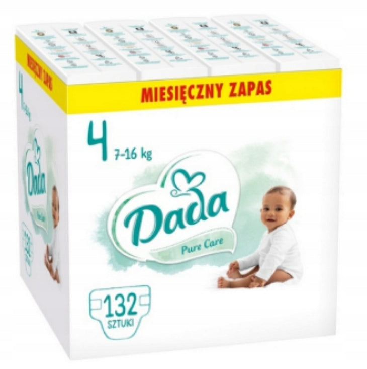 Pampersy Dada 4 PureCare Diapers 7-16 kg 132 pcs