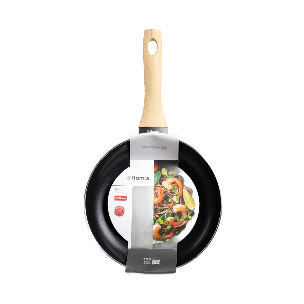 Pan B2 ALBERO ESSENTIALS black 24 CM HOMLA