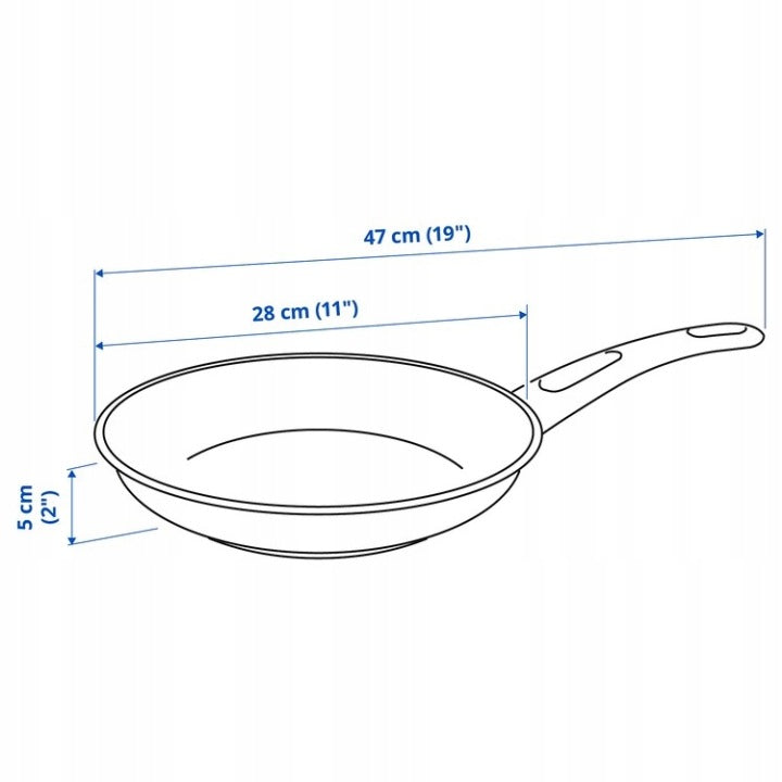 Pan IKEA 28 CM HEMLAGAD traditional non-stick LARGE INDUCTION Packaging status original