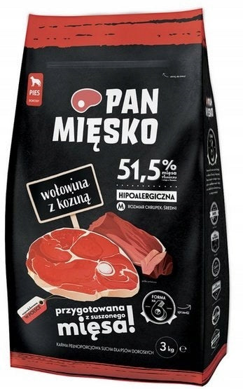 Pan Mięsko 3kg beef with goat M EAN (GTIN) 5905342292357
