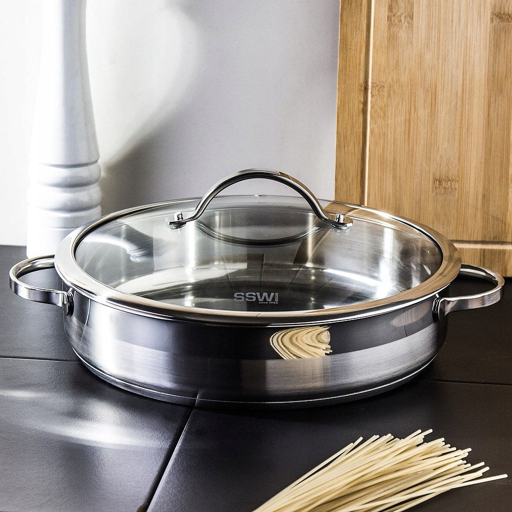 Pan SSW Pulpo 28 cm stainless steel with lid Manufacturer code 454828