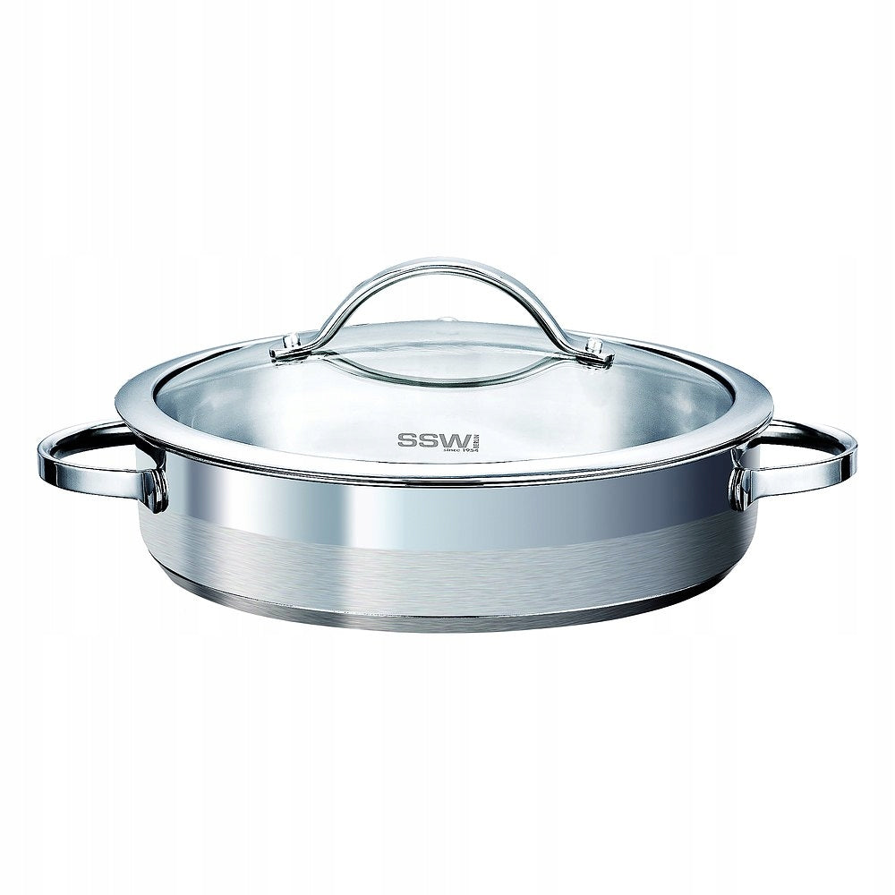Pan SSW Pulpo 28 cm stainless steel with lid Packaging status original