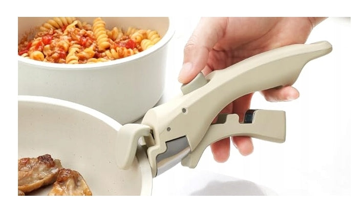 Pan Set Removable Non-stick Handle White Packaging status original