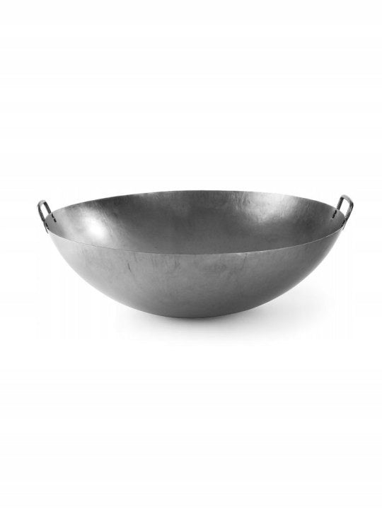 Pan Steel wok HENDI ⌀710x220mm, handles, thickness 1,5 mm, steel EAN (GTIN) 8711369626504