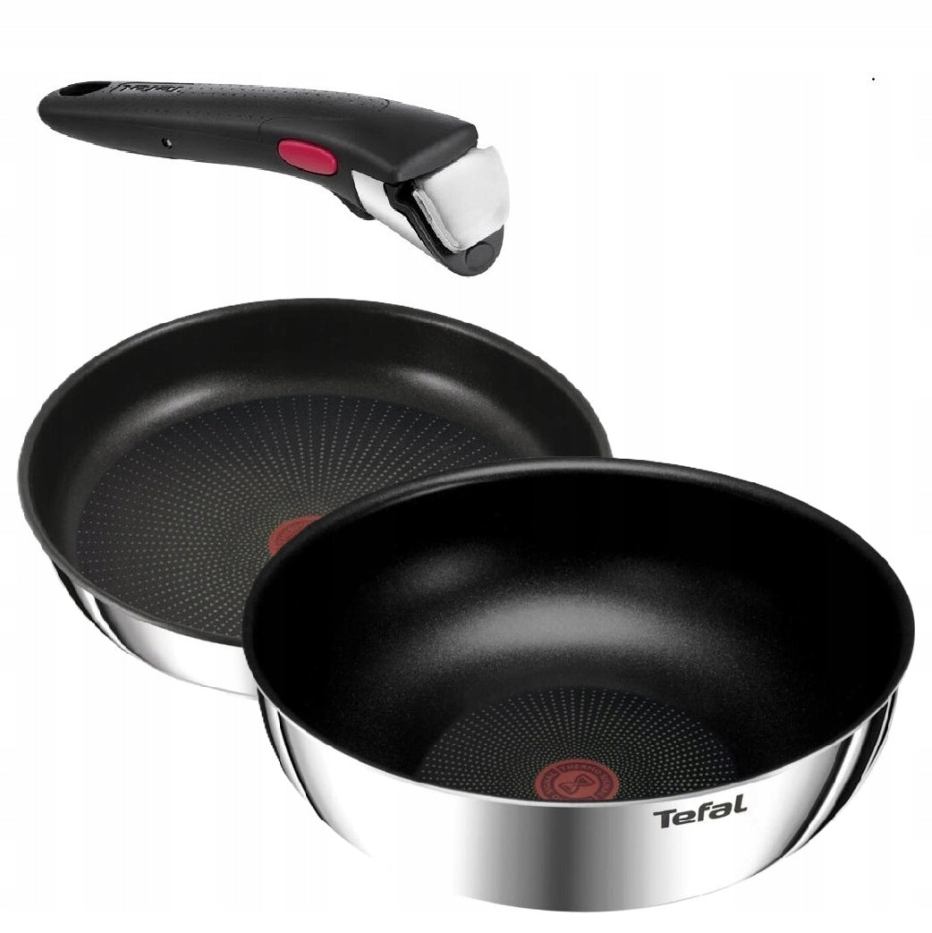 Pan TEFAL Ingenio Emotion 24cm + Wok Ingenio 26cm + detachable handle