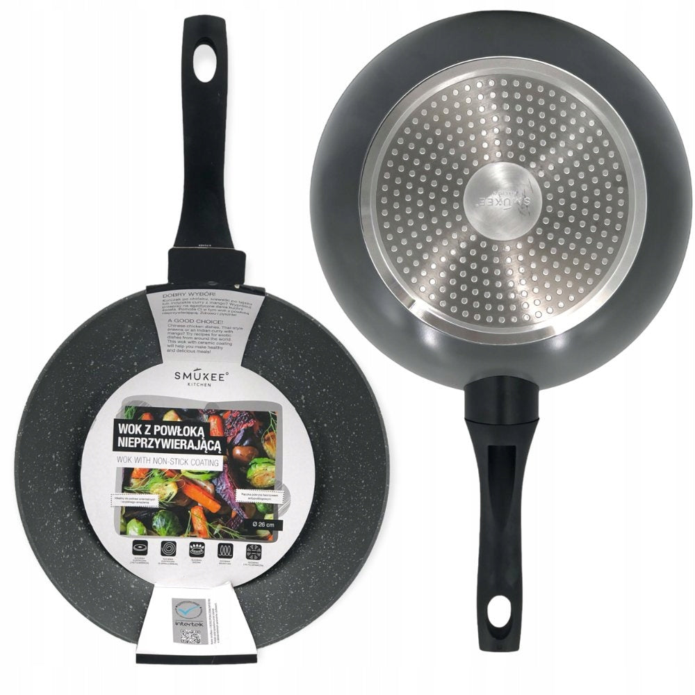 Pan WOK Smukee 26cm With Nonstick Coating