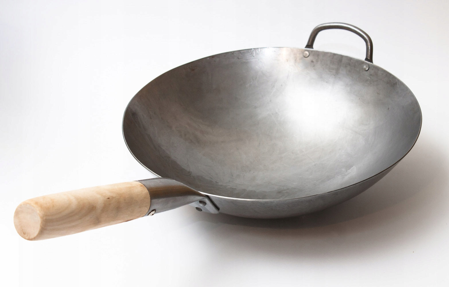 Pan Wok 30cm Carbon Steel 1,8mm Round Bottom Quick Frying Craft Wok Manufacturer code 731W88-12in