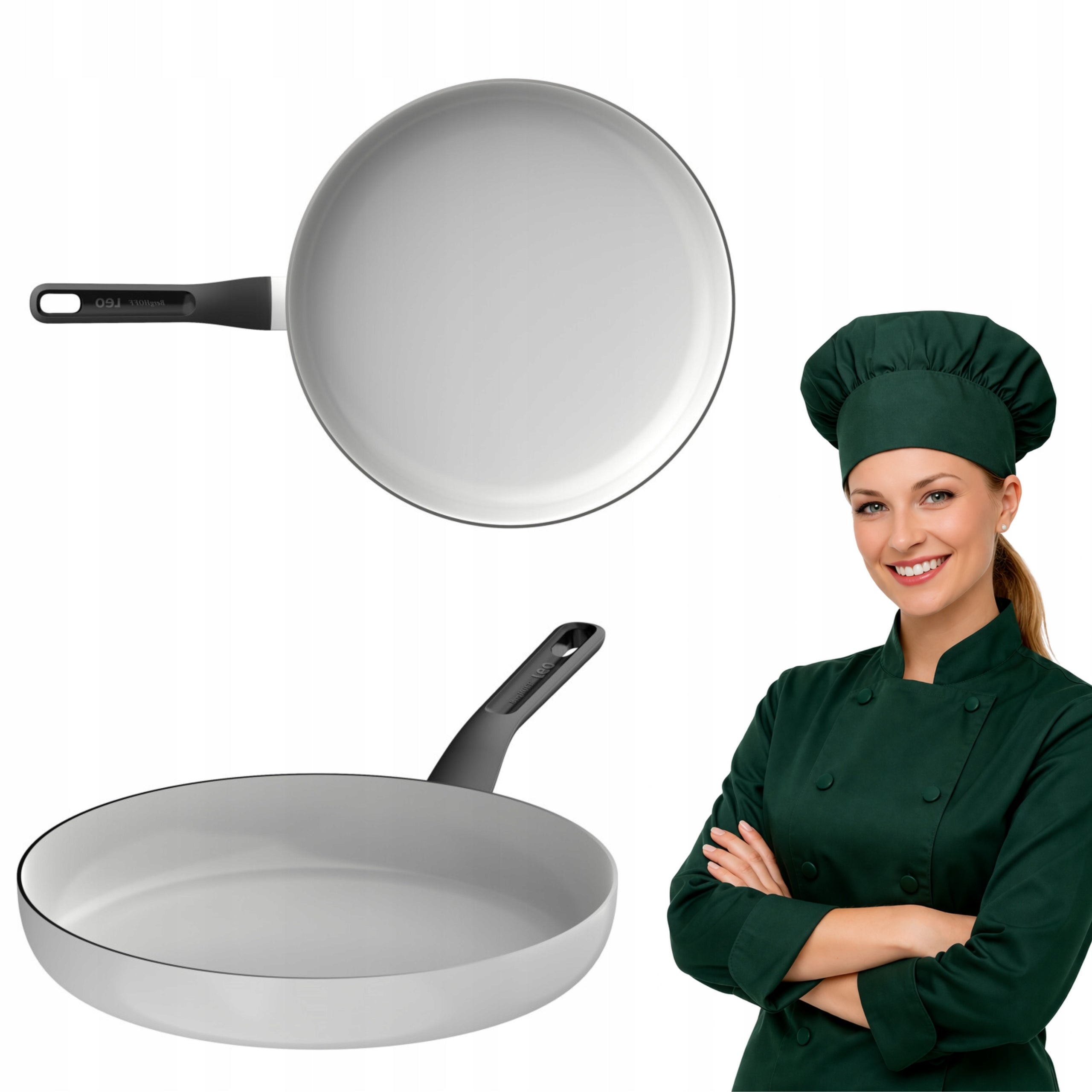 Pan with Ceramic Coating Non-stick 32 cm Induction Gas Glints BergHOFF