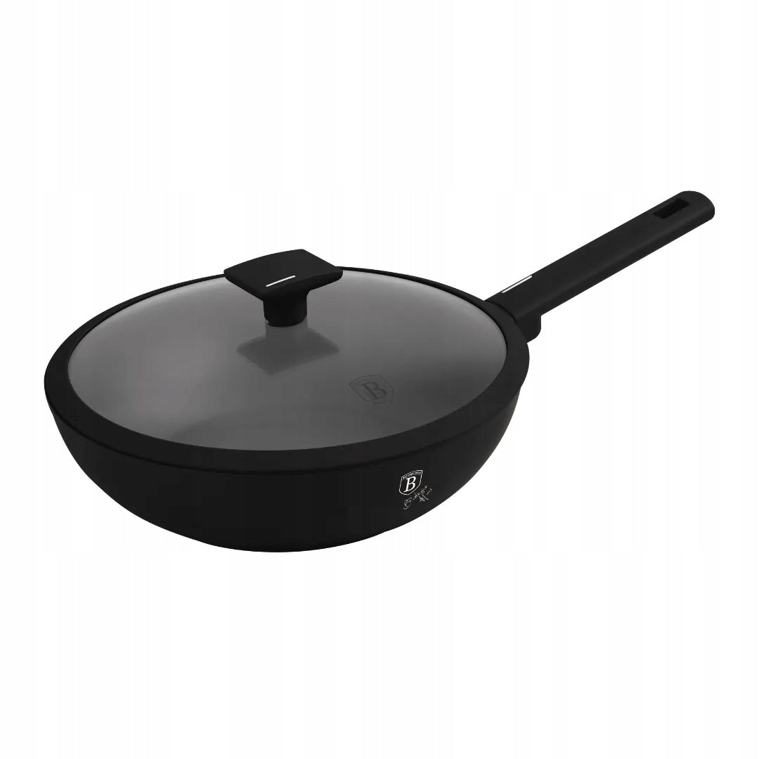 Pan wok with lid 28cm BerlingerHaus BH-8181 Matte Black