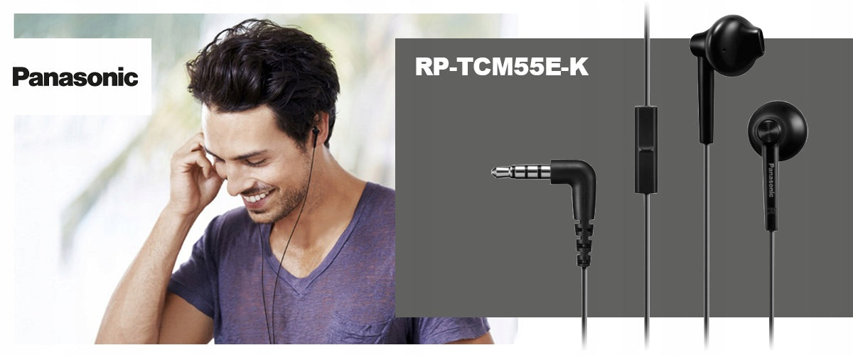 Panasonic RP-TCM55 Earbuds Microphone 1,2m Manufacturer code RP-TCM55E-K
