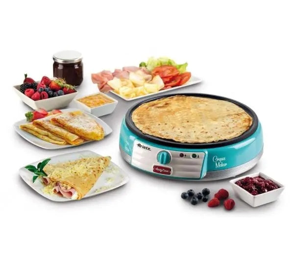 Pancake Maker Ariete Crepes Maker 202/01 Partytime 1000W Blue Brand Ariete
