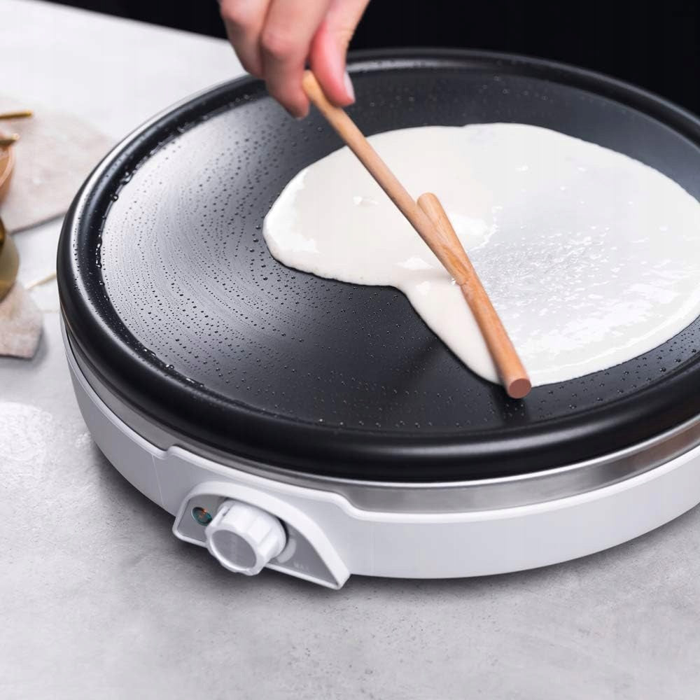 Pancake Maker Cecotec 1350W XL 38cm Stainless Steel Non-stick Coating Model 08019