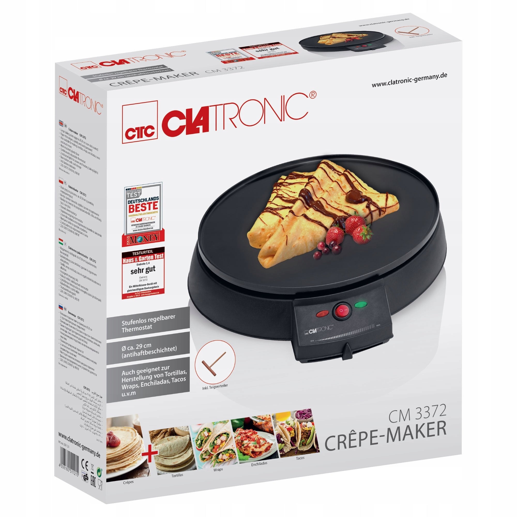 Pancake baking apparatus Clatronic CM 33 Brand Clatronic