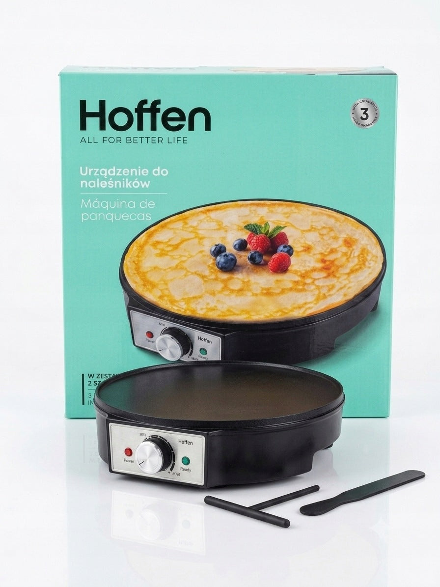 Pancake frying pan Hoffen 2 spatulas Pancake maker