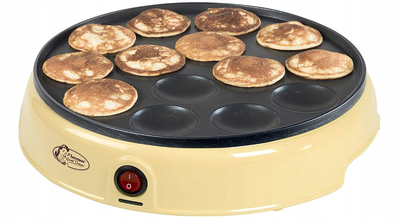 Pancake maker Bestron Poffertjes 800 W yellow/gold