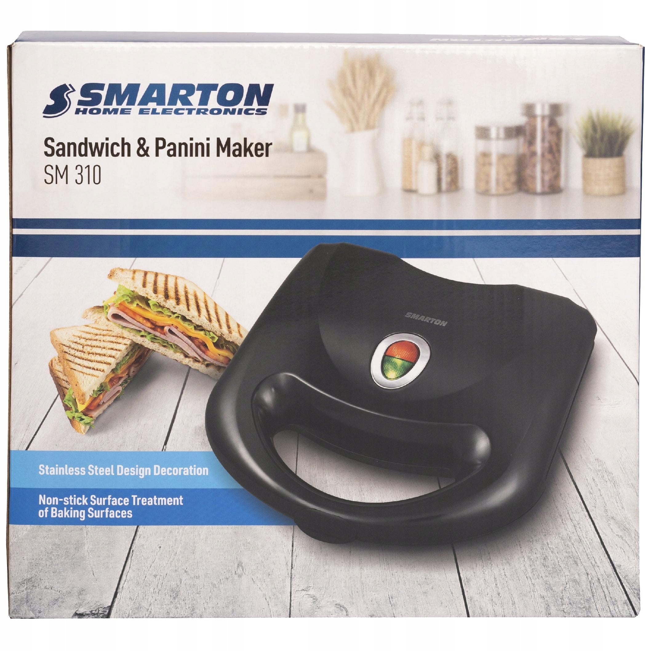 Panini Sandwich sandwich maker SMARTON SM 310 800W Packaging status original