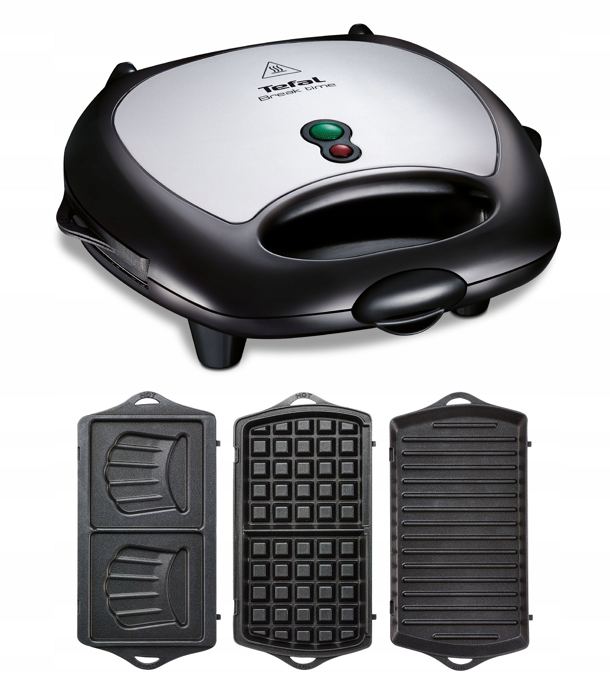 Panini Waffle Maker for sandwiches 3in1 TEFAL Break Time SW6148 Power rating 700 W