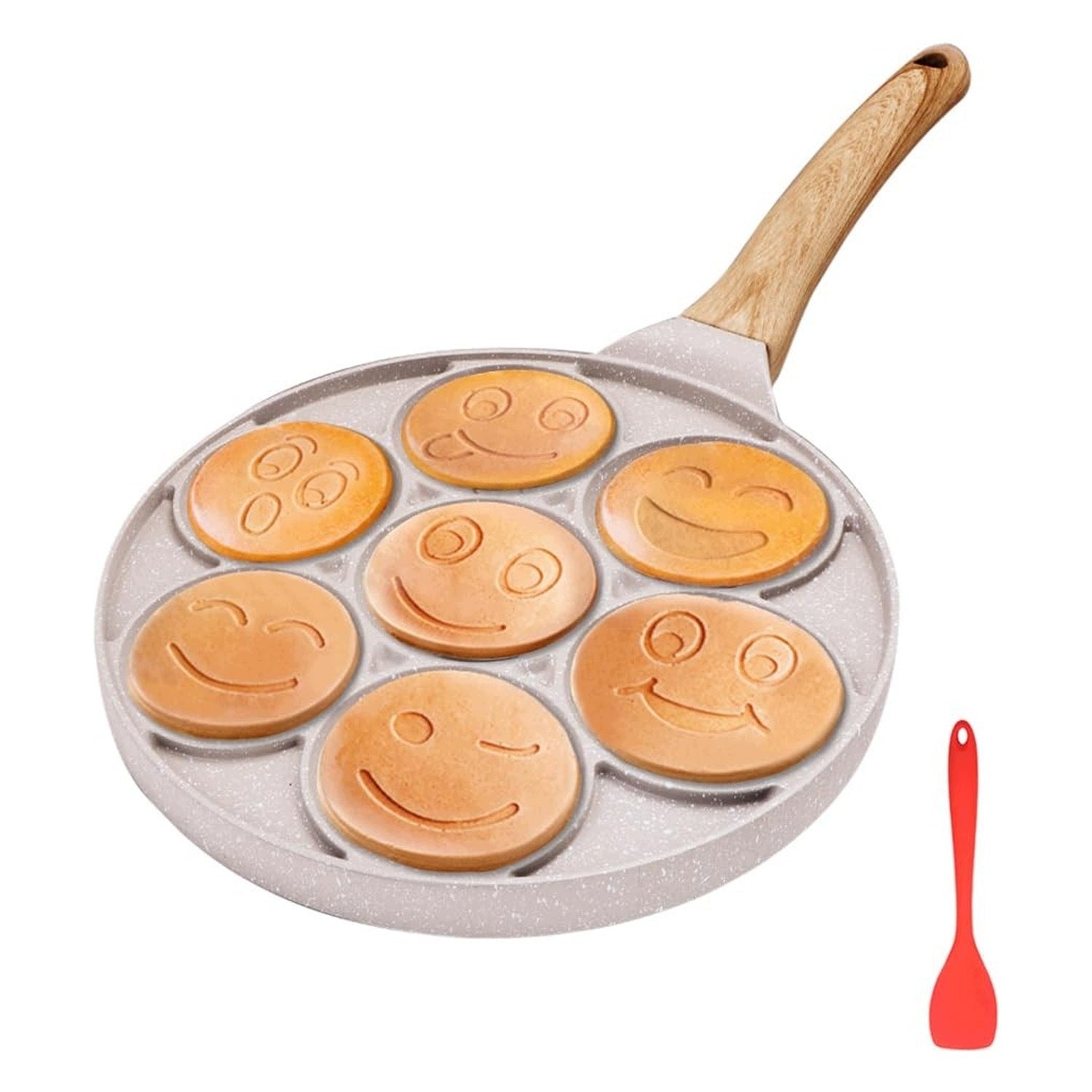 Pannenkoekenpan 26 cm - 7 cheerful faces - induction