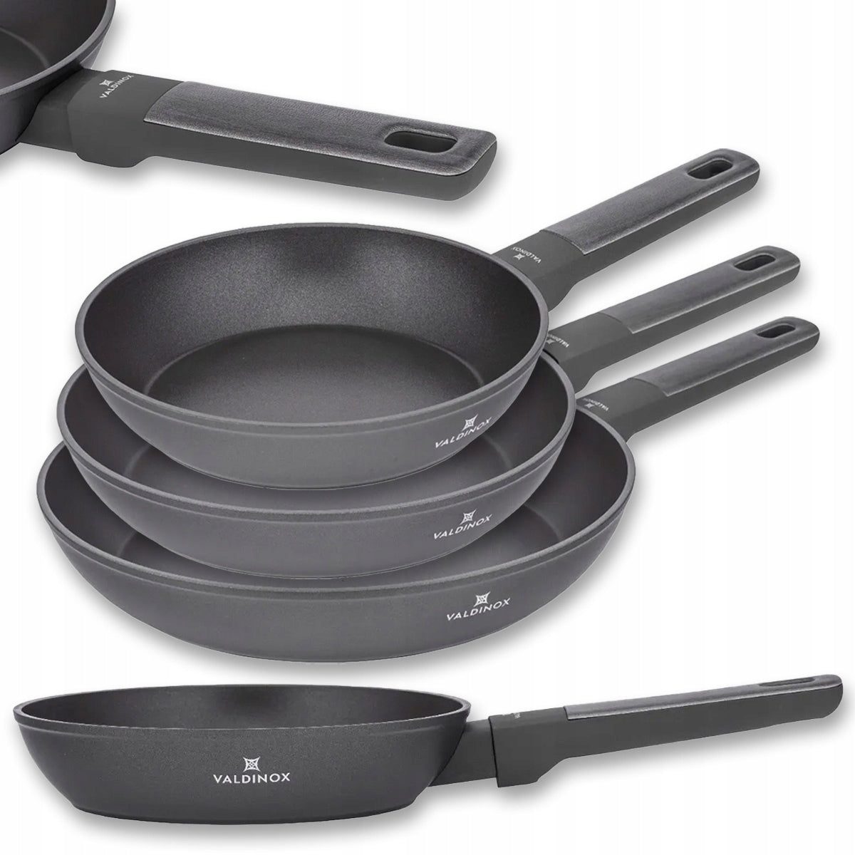Pans 20/24/28 cm Valdinox Modern induction gas non-stick pan set