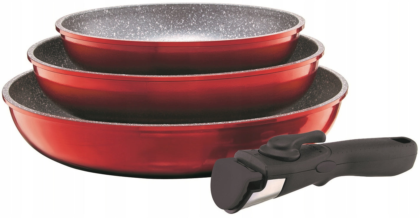 Pans 3 PCS Jasper Ambition 4-el. 20/24/28 detachable non-stick handle