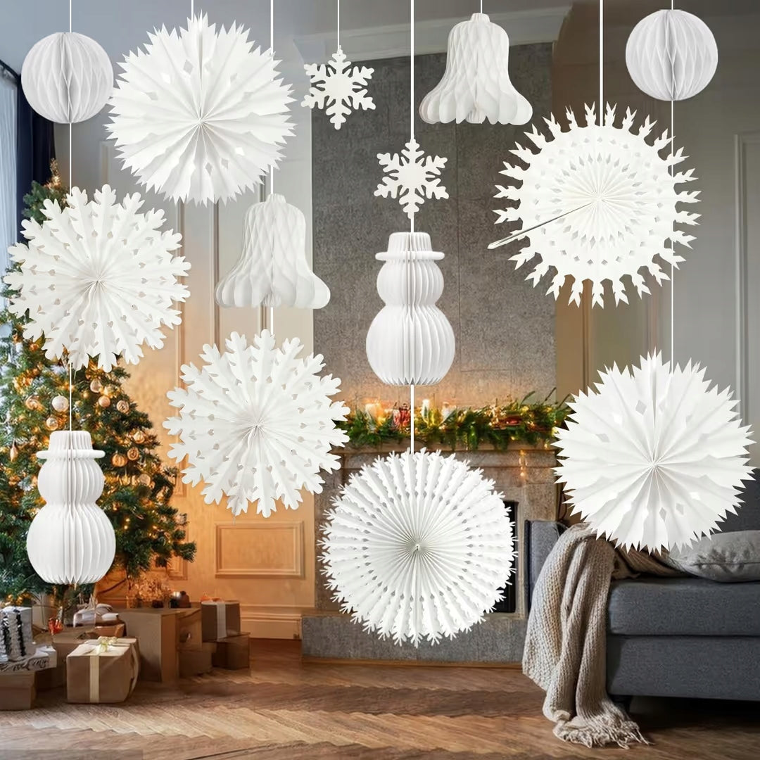 Paper Christmas Decorations 14 Pcs
