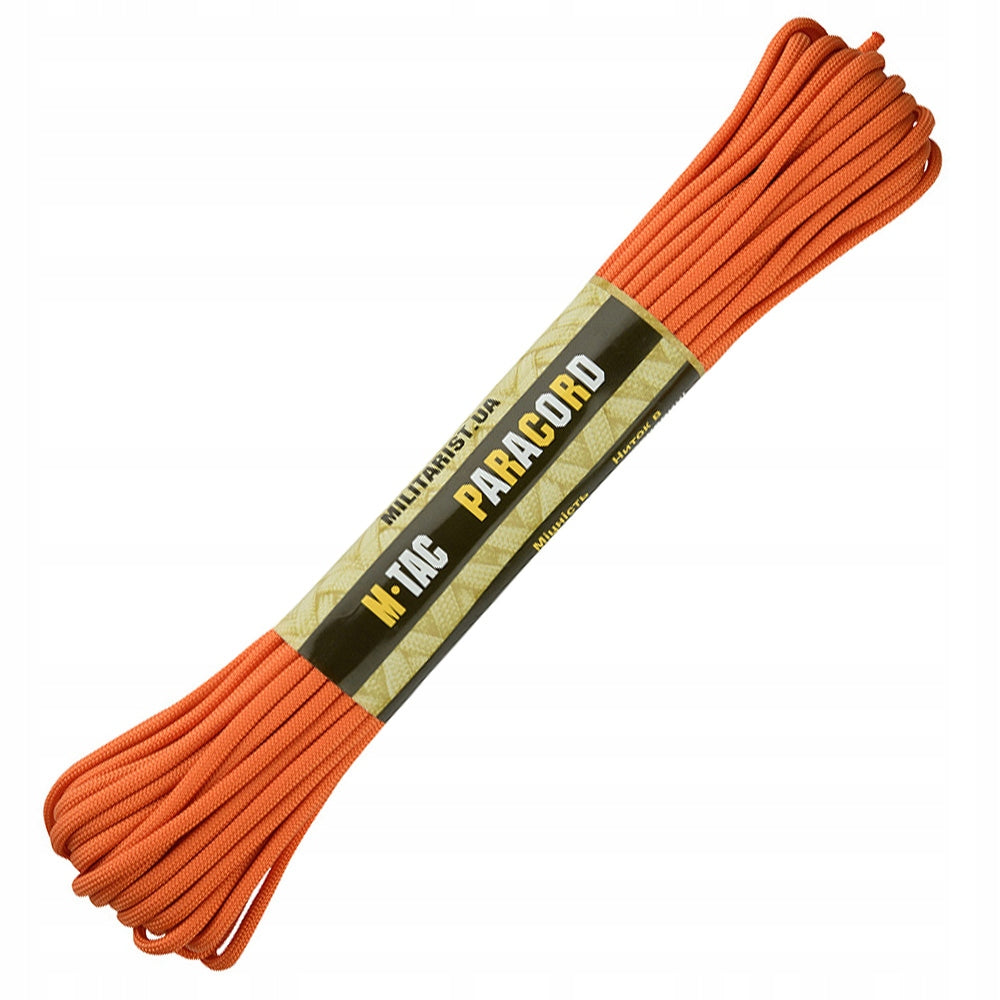 Paracord rope durable M-Tac 550 type III 15m orange