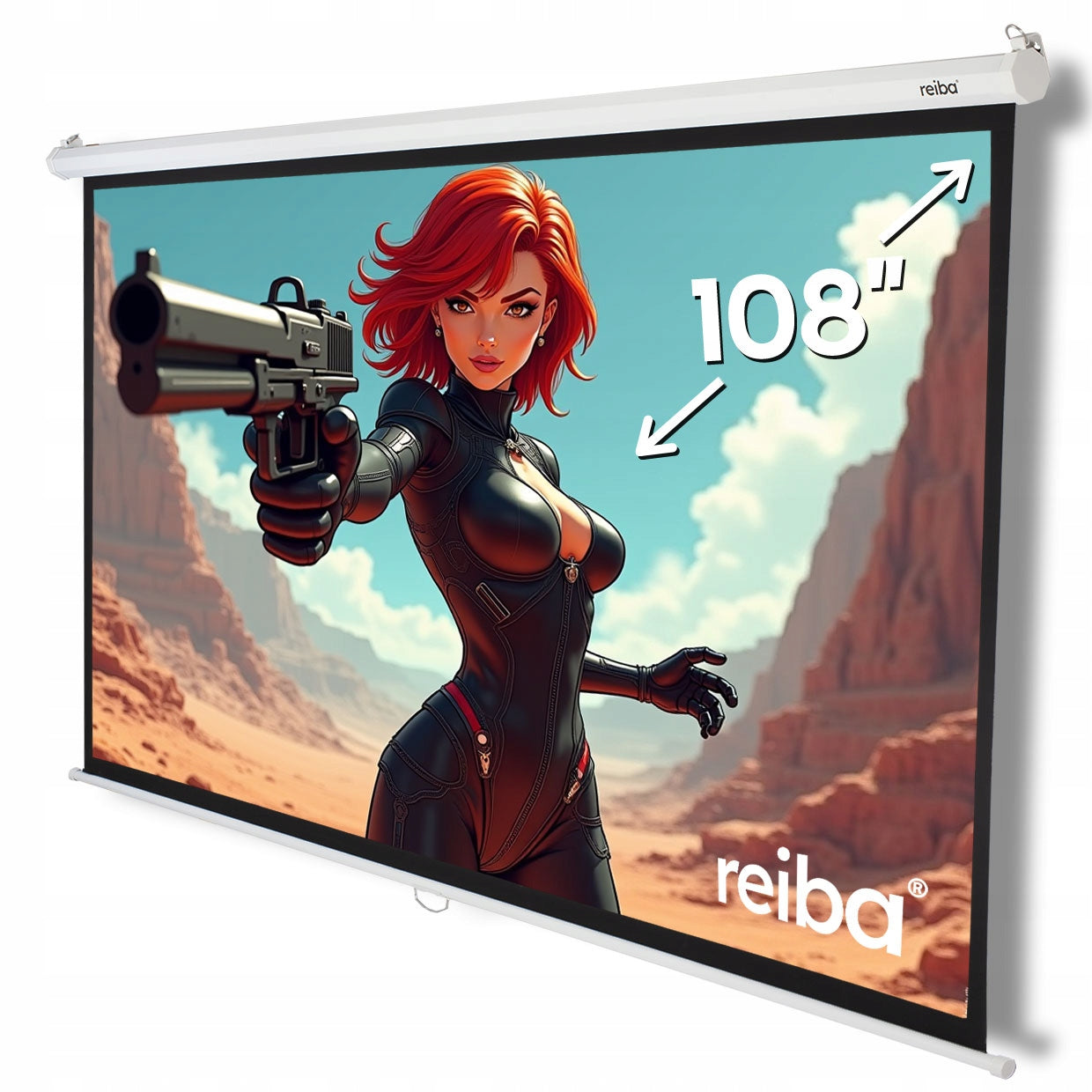 Parker 108 Projection Screen 220x165 | manual | ceiling | wall