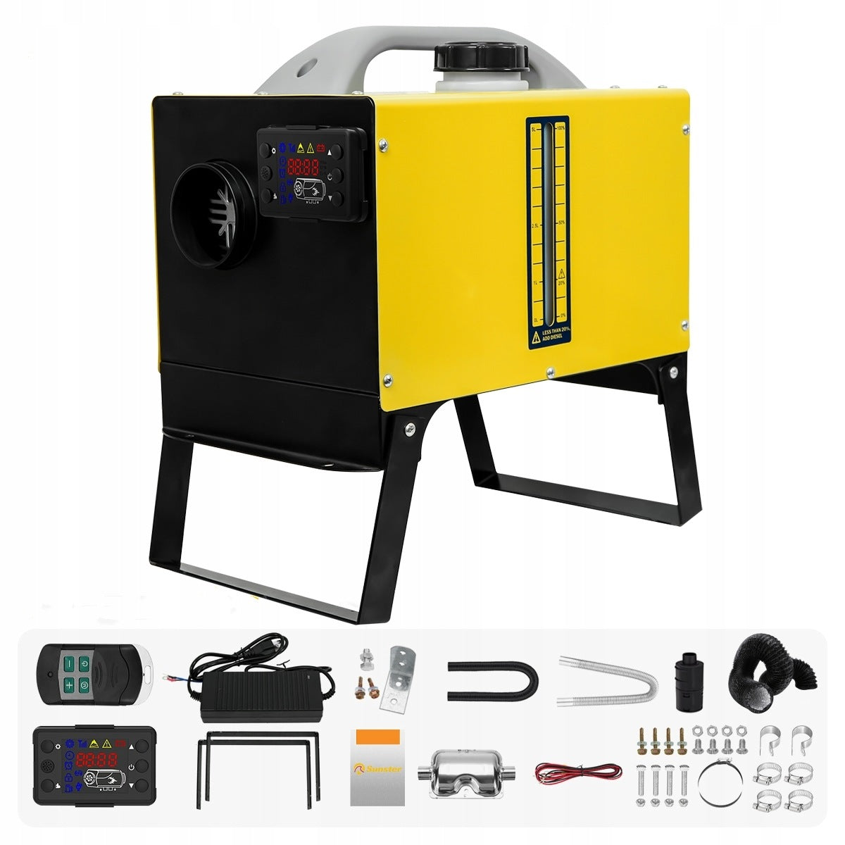 Parking heater SUNSTER for diesel 8 kW with LCD display