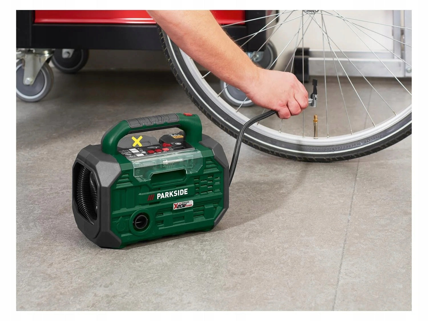 Parkside Cordless compressor and pump 20 V, PKA 20-Li C3 Brand Parkside