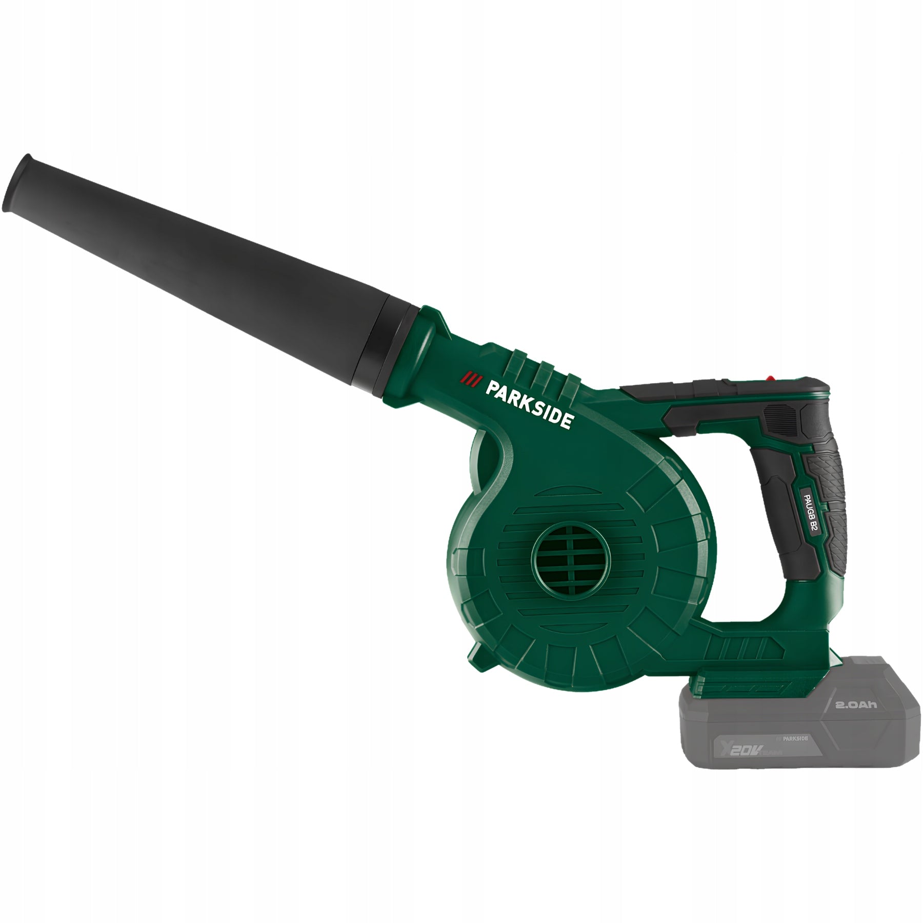 Parkside PAUGB B2 20V Cordless Leaf Blower + Accessories Packaging status original