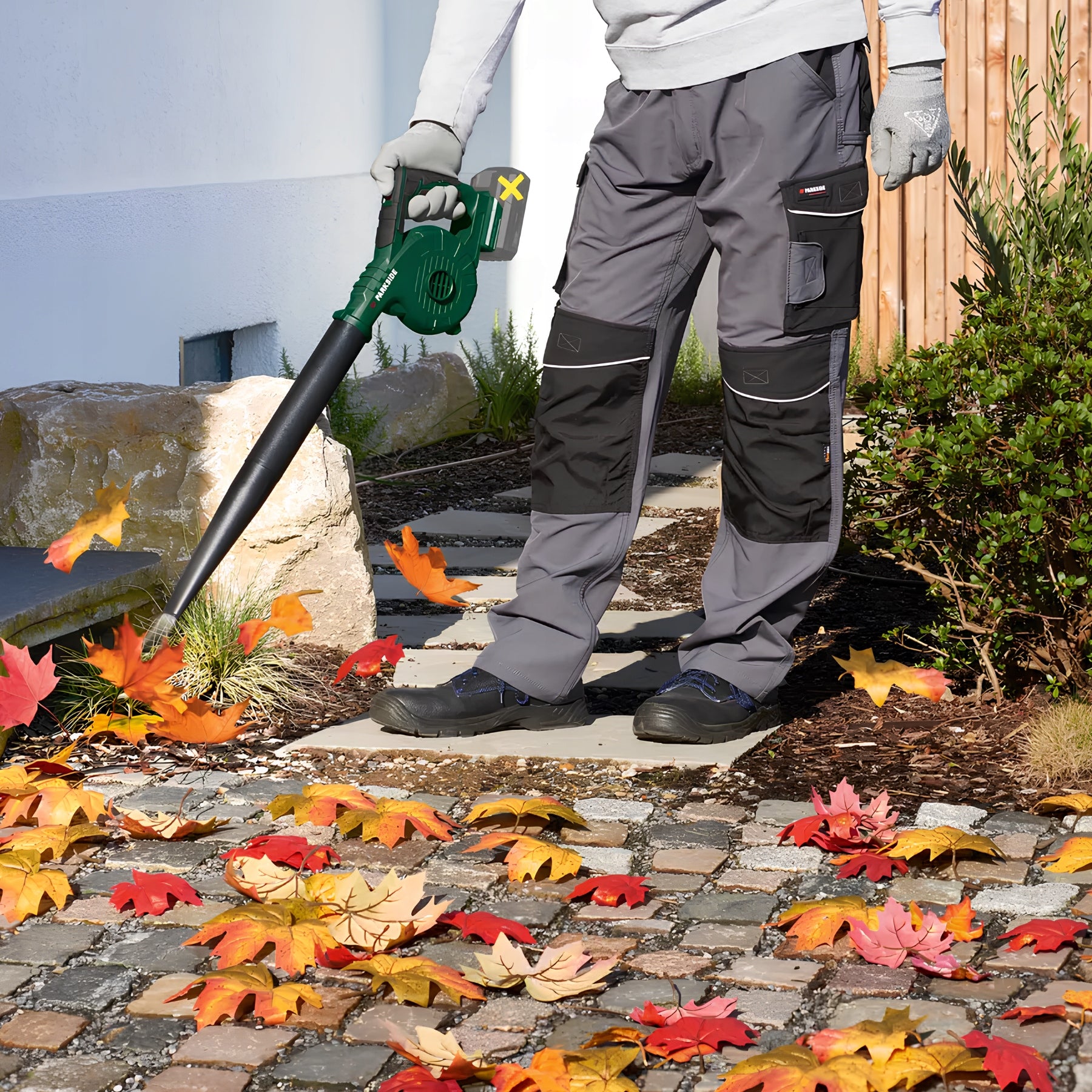Parkside PAUGB B2 20V Cordless Leaf Blower + Accessories Power supply rechargeable battery