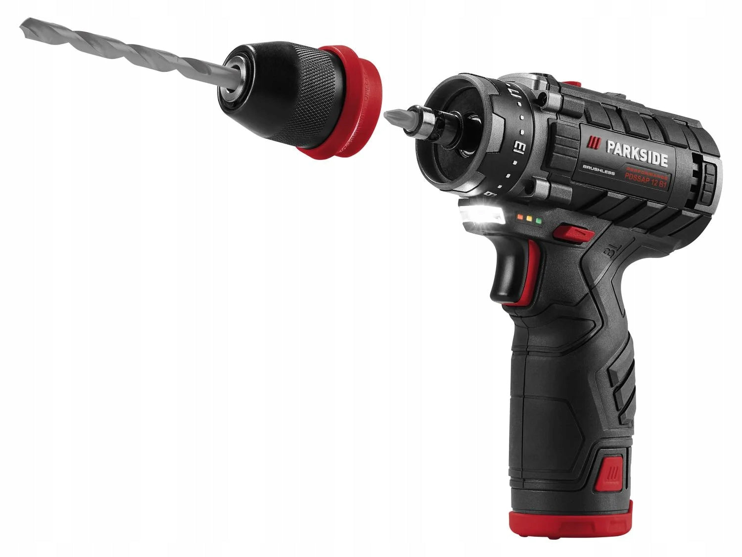 Parkside PBSPA 12 E4 DRILL + PDSSAP 12 B1 AKU SCREWDRIVER + LOAD Manufacturer code 483095