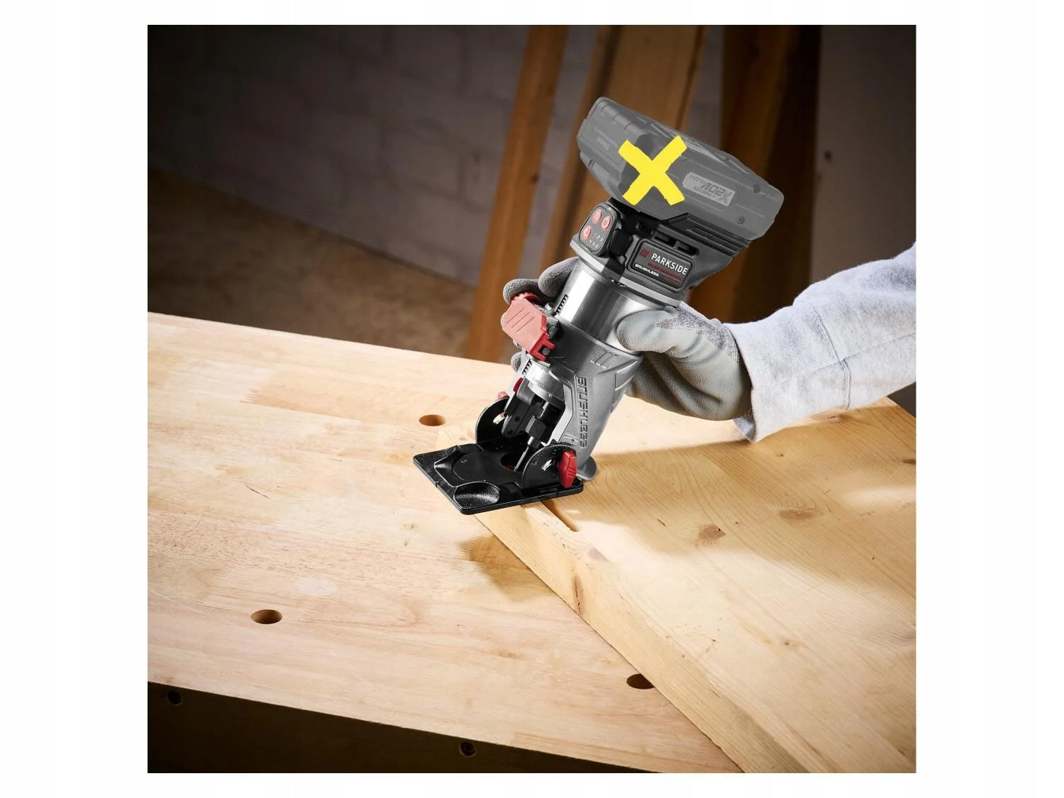 Parkside PERFORMANCE cordless multifunction milling machine PMFAP 20-Li B2 Brand Parkside
