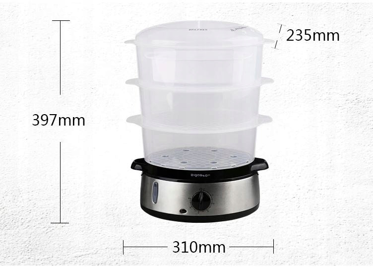Parowar Aigostar 300005INA 9 l srebrny 800 W Brand Aigostar