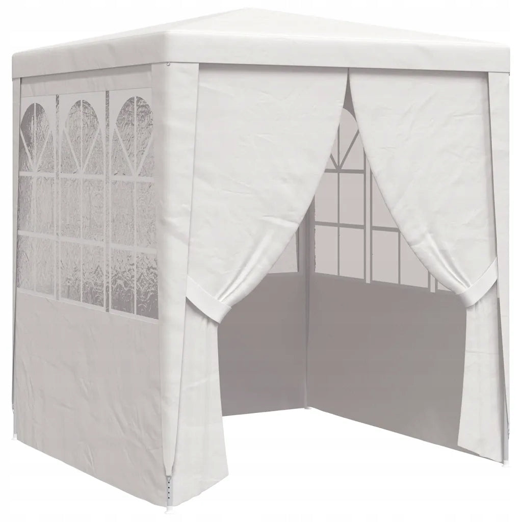 Party tent with walls, 2x2 m, white, 90 g/m²