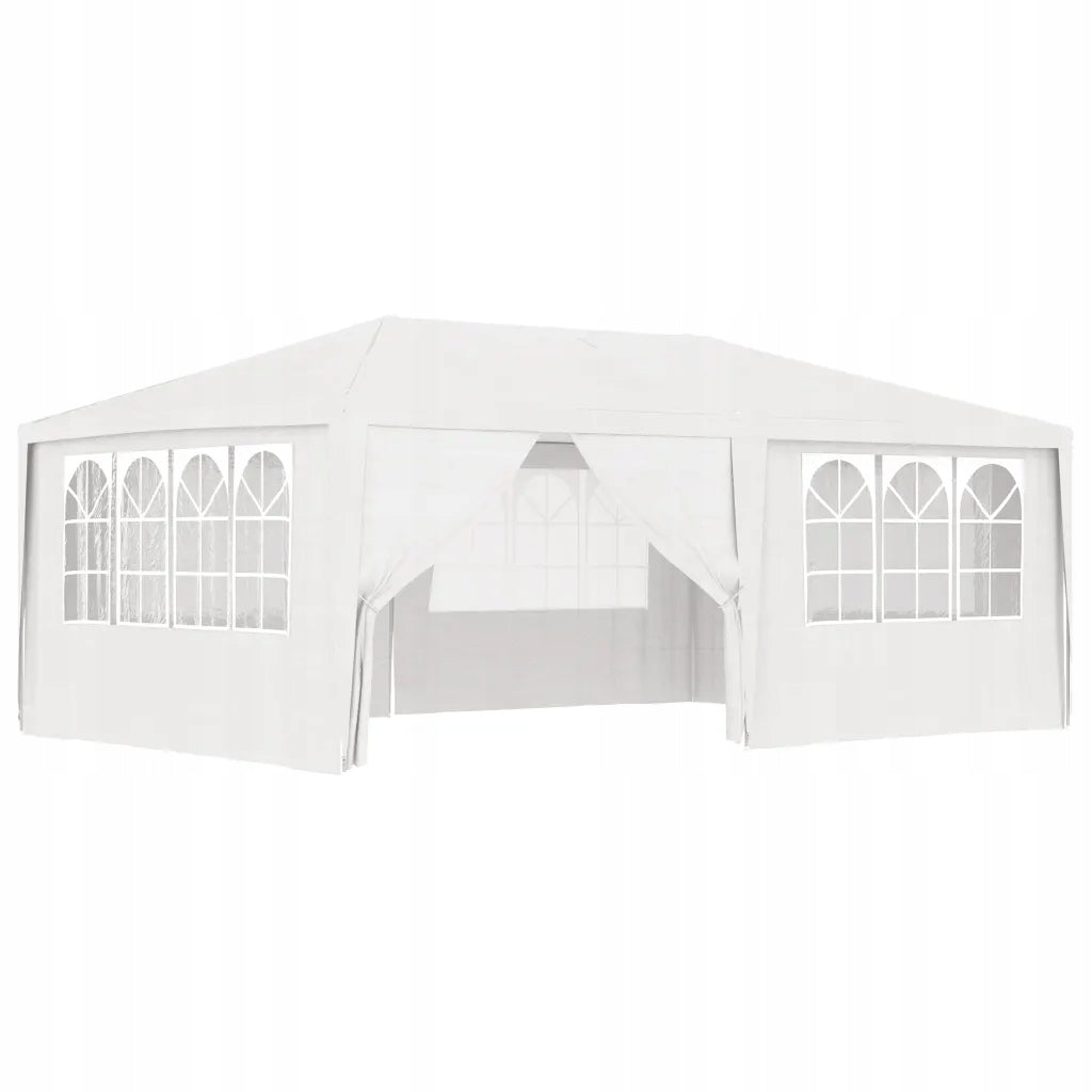 Party tent with walls, 4x6 m, white, 90 g/m²