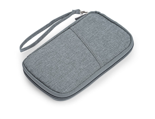 Passport Card, Document Case, Wallet - The Perfect Gift for the Traveler! Color gray