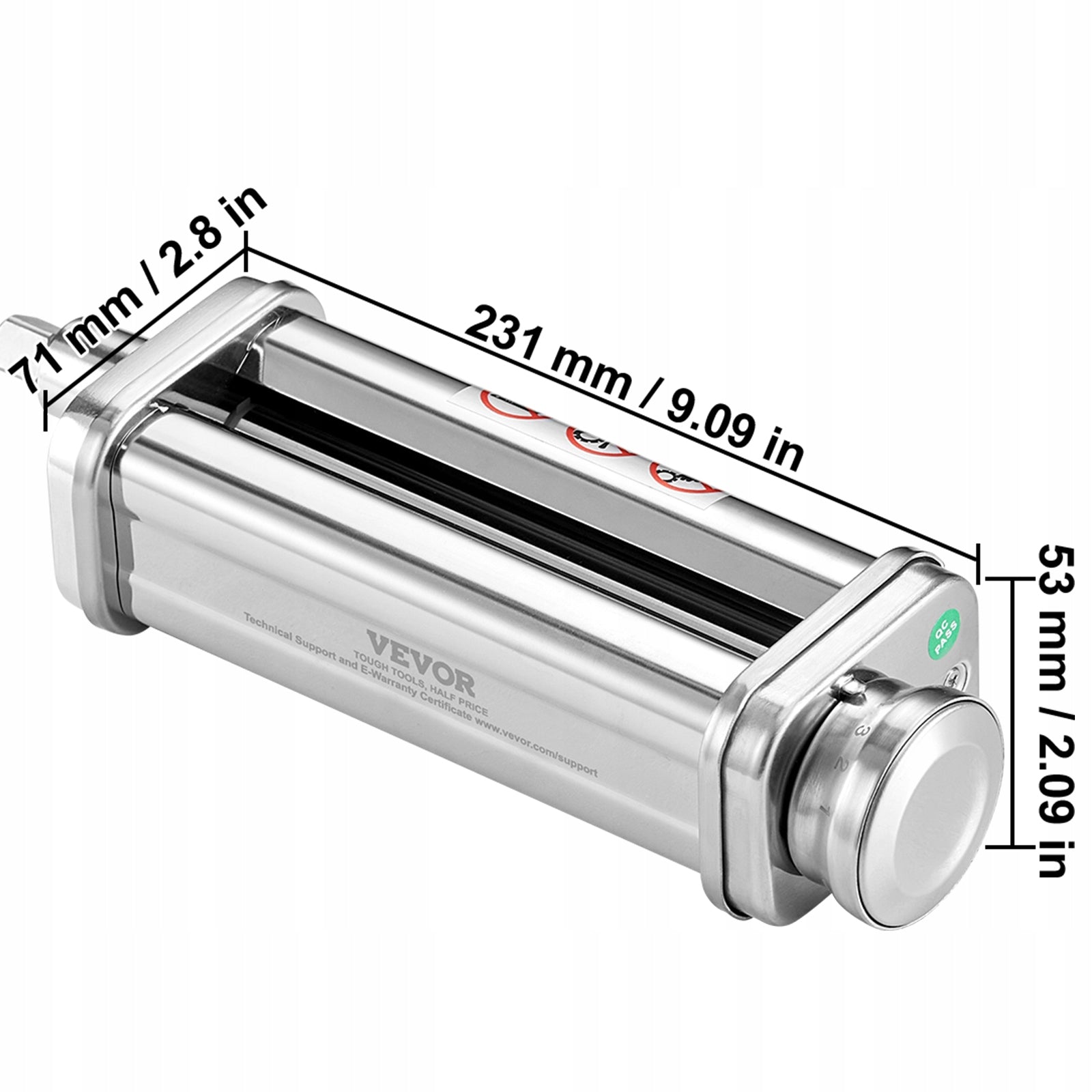 Pasta Attachment for KitchenAid Stainless Steel 8Thickness Knob Pasta Maker EAN (GTIN) 197988075363
