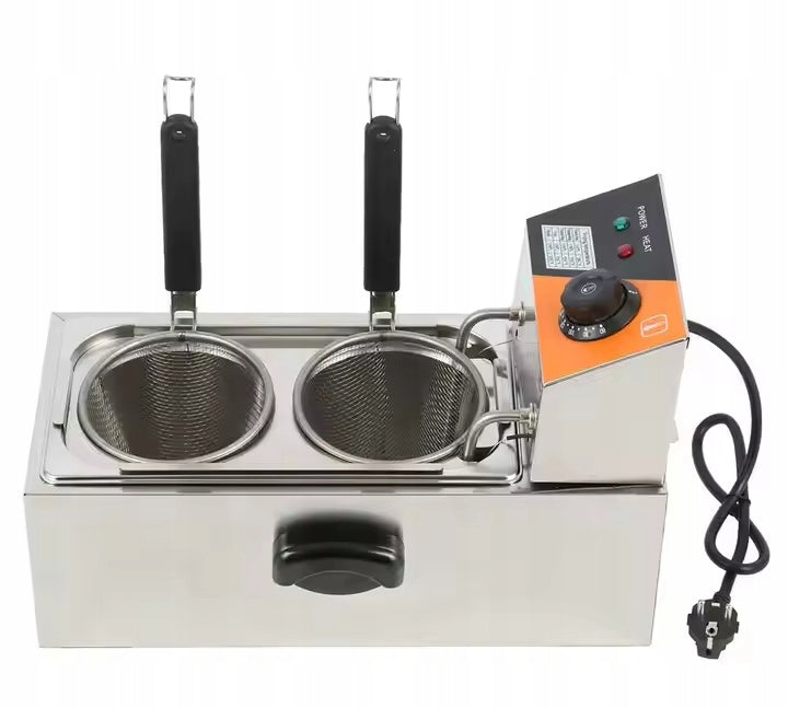 Pasta brewer 2 baskets, pasta/dumpling cooking appliance Packaging status original
