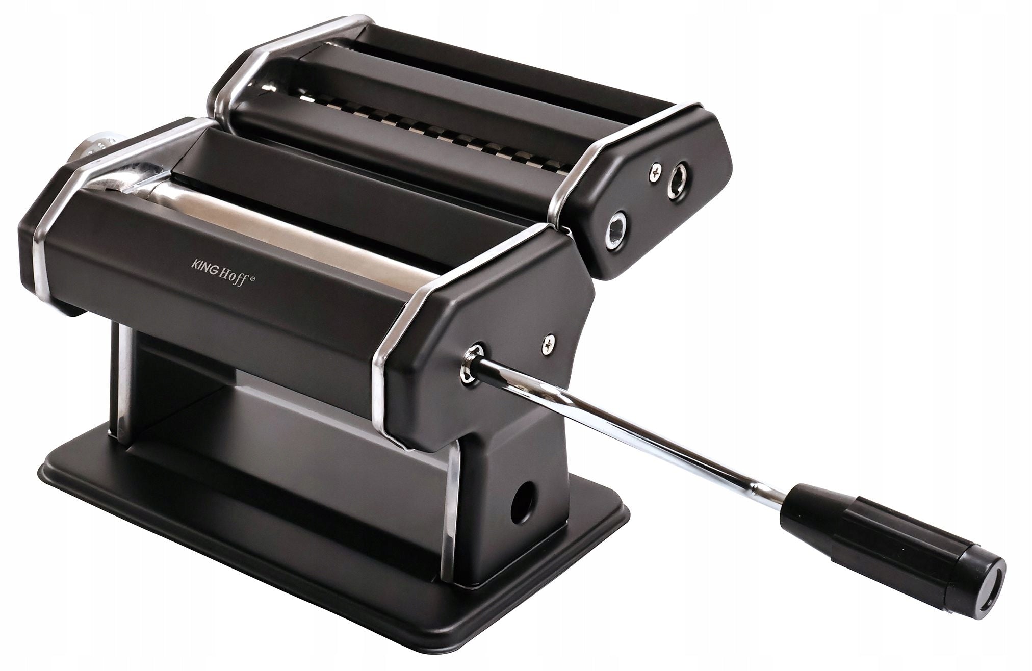 Pasta machine 3in1 KINGHoff 150mm 2 blades Black Rolling Slicing Manufacturer code KH-1927