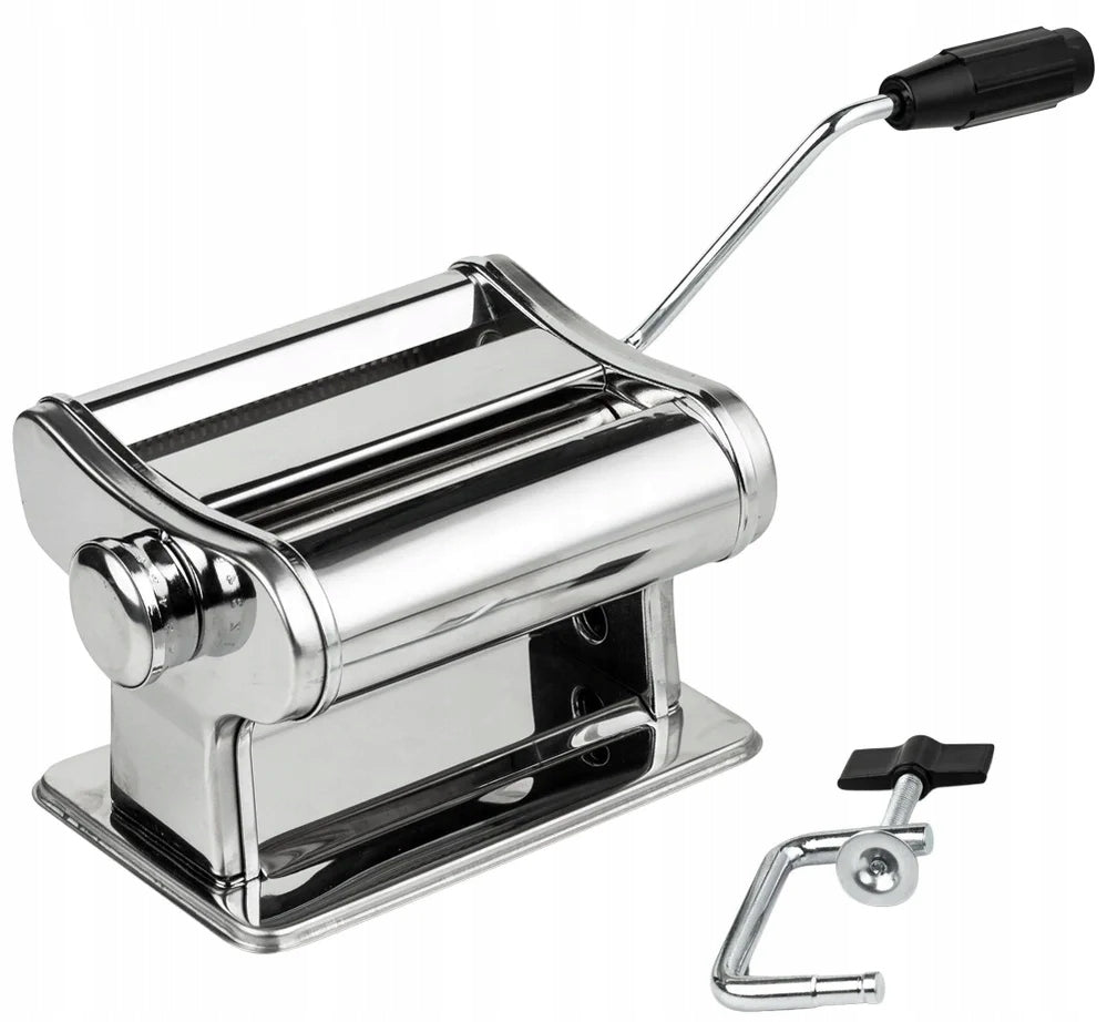 Pasta machine for rolling out dough 2in1