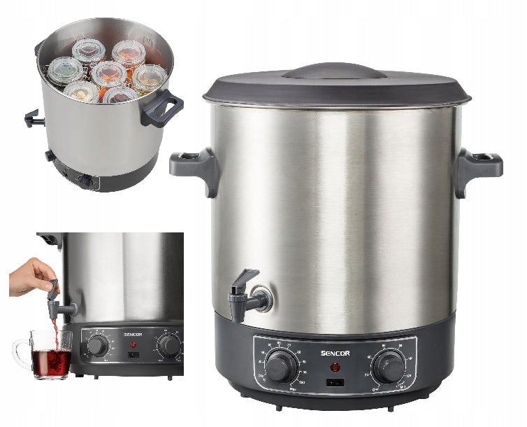 Pasteurization pot 27l Sencor 1800W 30-100 °C Brand Sencor