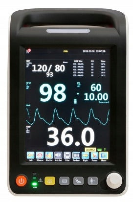 Patient cardiomonitor AQUARIUS, SpO2 NIBP ECG TEMP Warranty 24 m. Color white