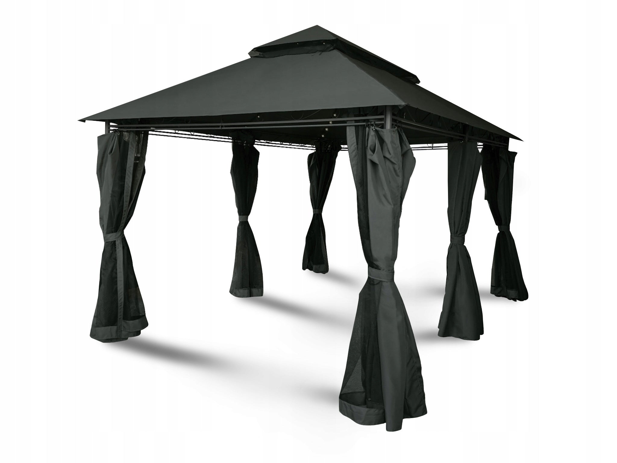 Pavilion garden tent Cristina gazebo 3x4 m with LED lighting MOSQUITO NET