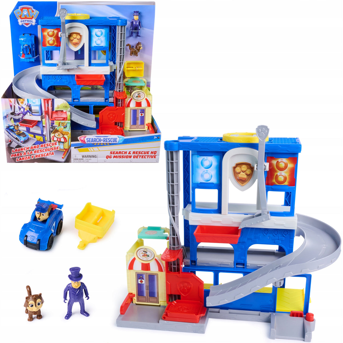 Paw Patrol Search&Rescue HQ rescue base Chase figures vehicle 3+ 6074775 Packaging status original
