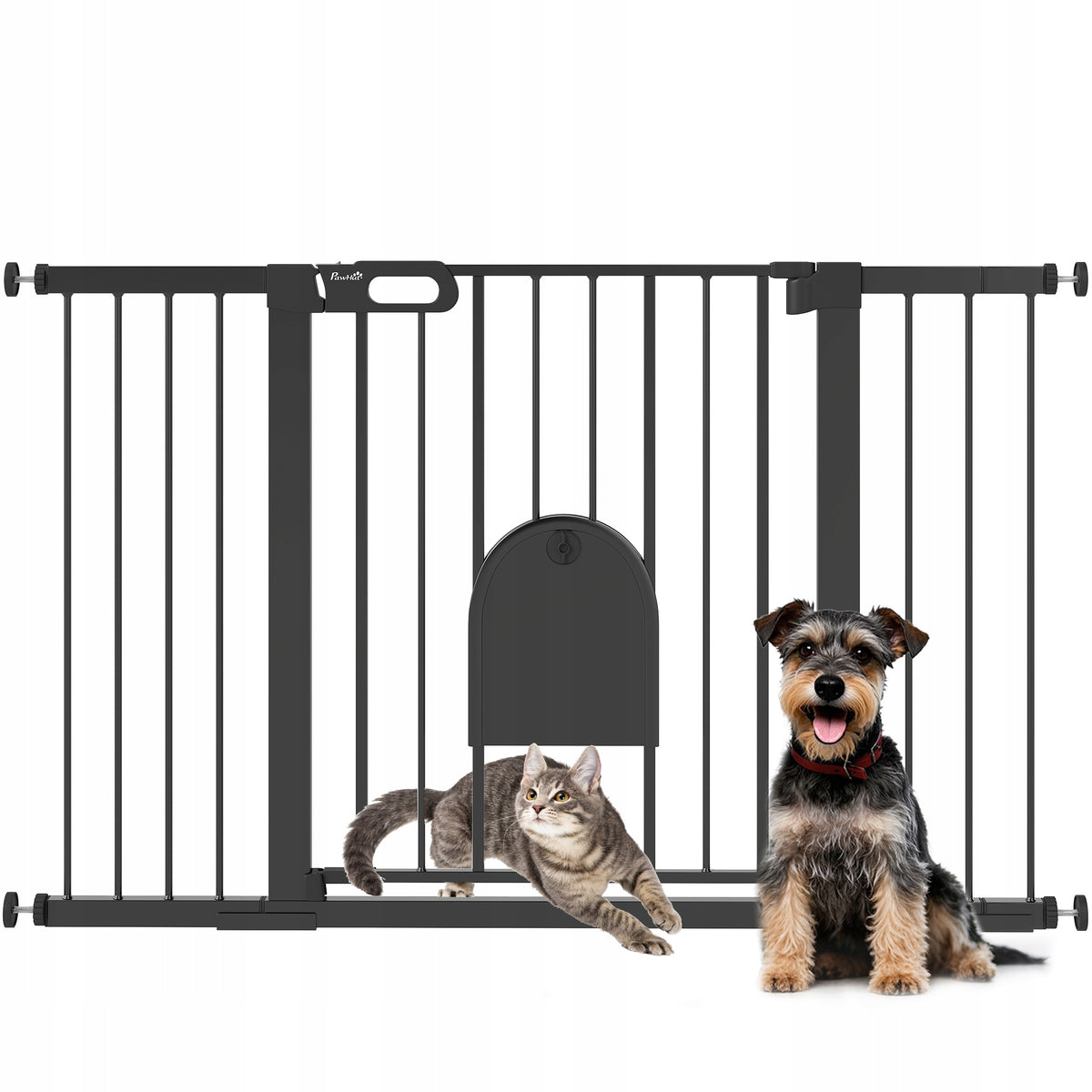 PawHut dog protective barrier, protective grille, protective gate, steel