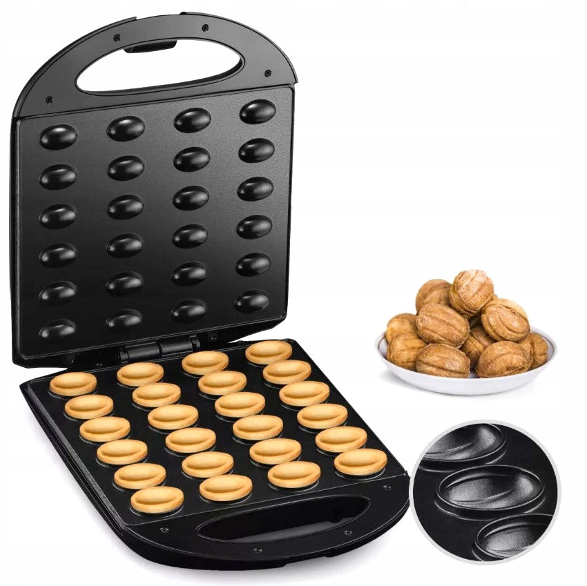 Peanut Toaster Electric Cookie Mold 24pcs 1400W Black