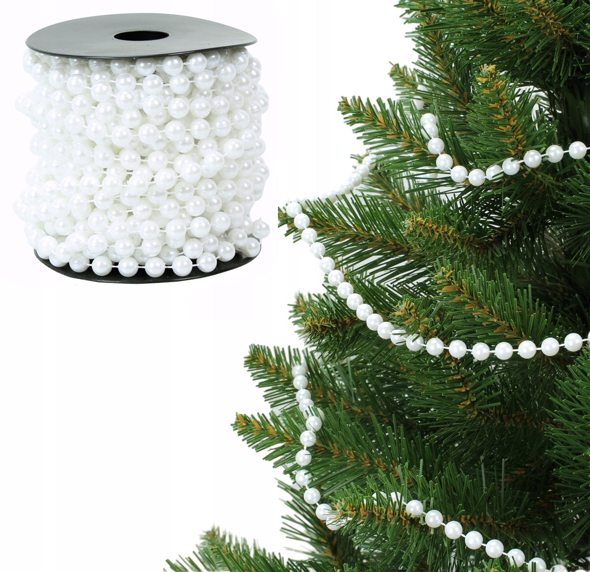 Pearls Coral Garland Pearl Chain for Christmas Tree 8mm 10M