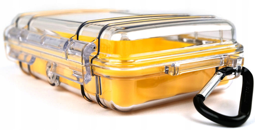 Peli 1040 microcase waterproof rafting case Color yellow